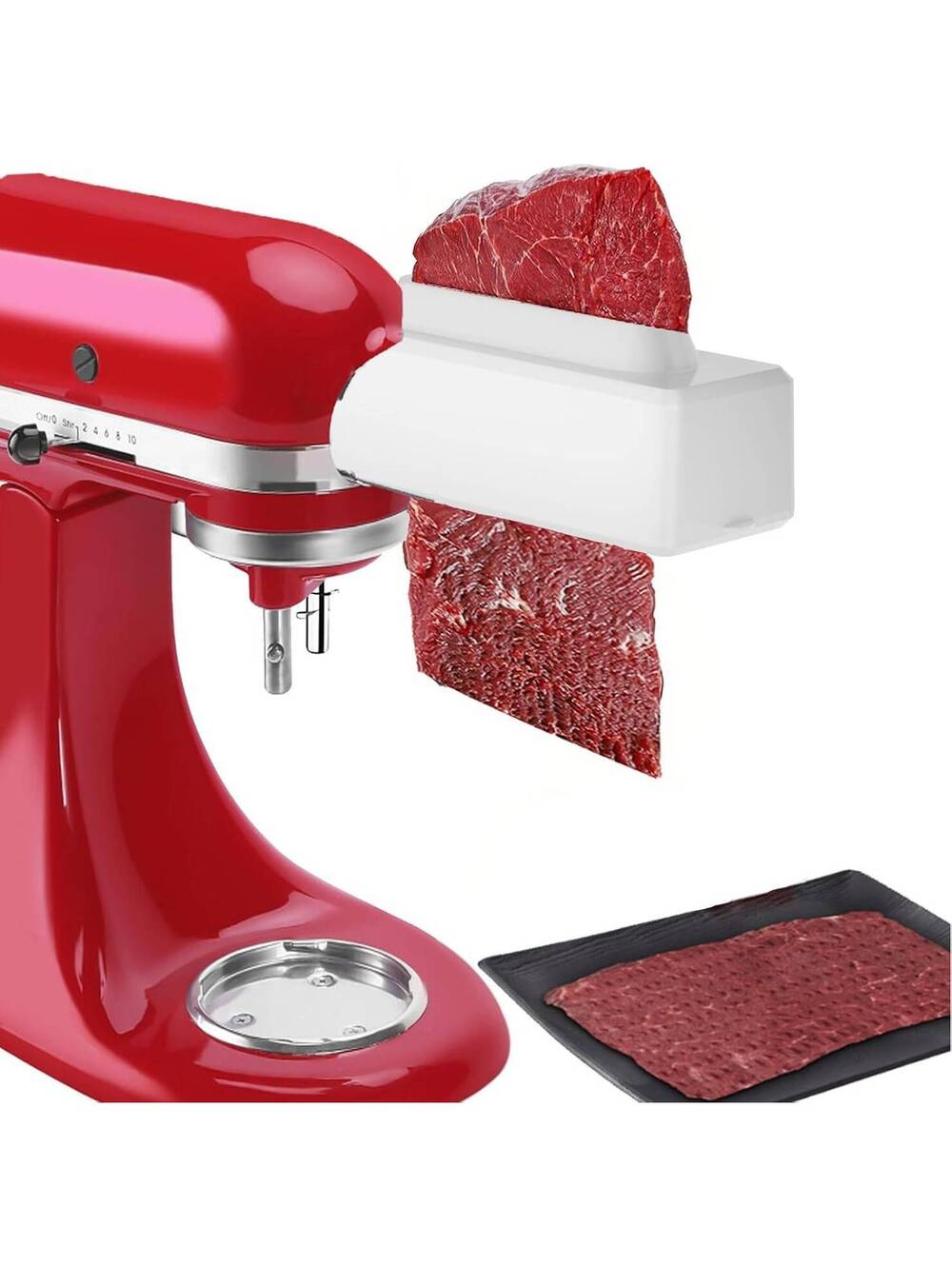 Meat Tenderizer Attachment for KitchenAid & Cuisinart Mixers - Aluminum Alloy